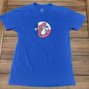 Buc-ee's SS Blue Unisex Tee "Don't Mess With Texas" - Size Small
